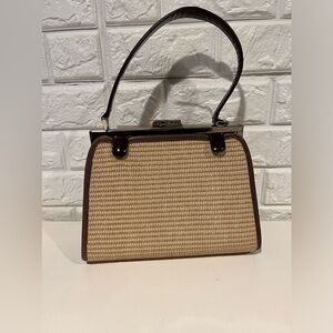 Elegant Brown and Tan Shoulder Bag